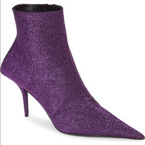 Balenciaga Metallic Pointed Toe Bootie